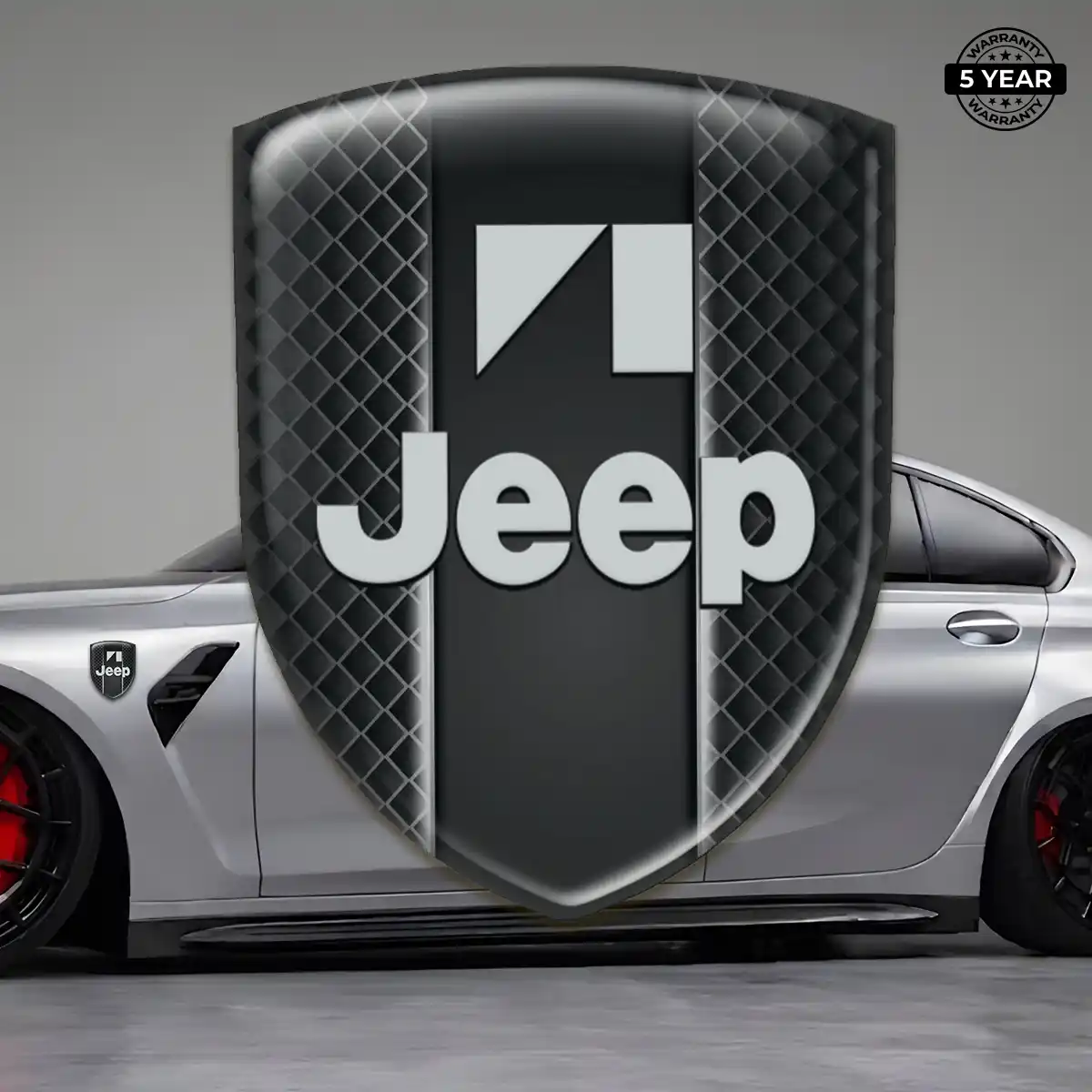 Jeep 3D Badge Sticker Interior Elegance