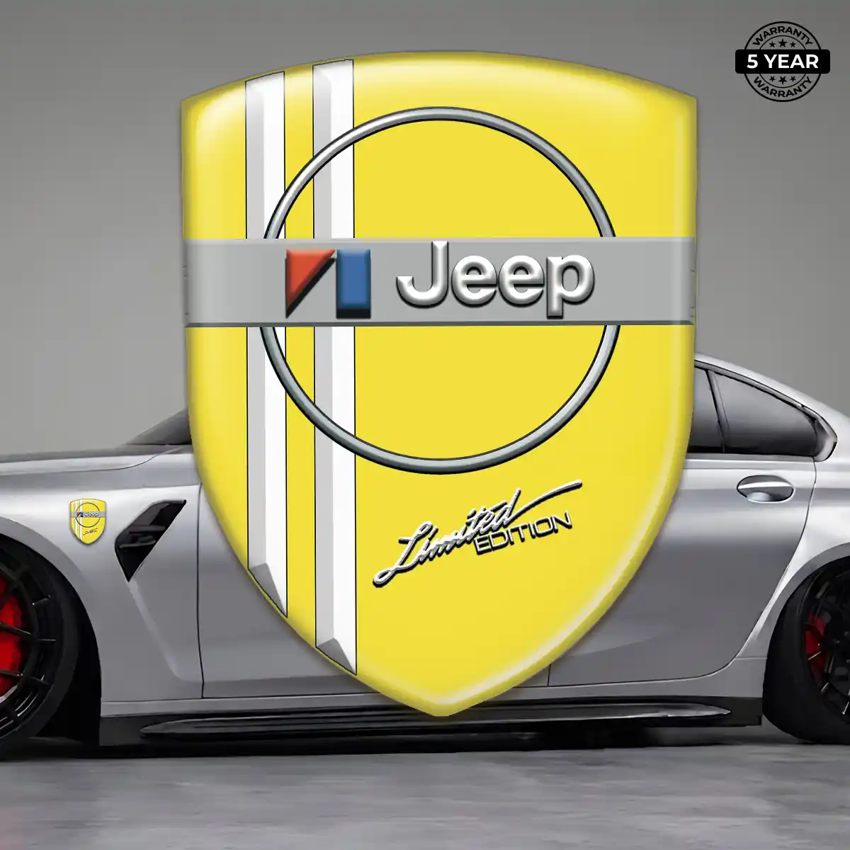 Jeep 3D Badge Sticker Interior Luxe