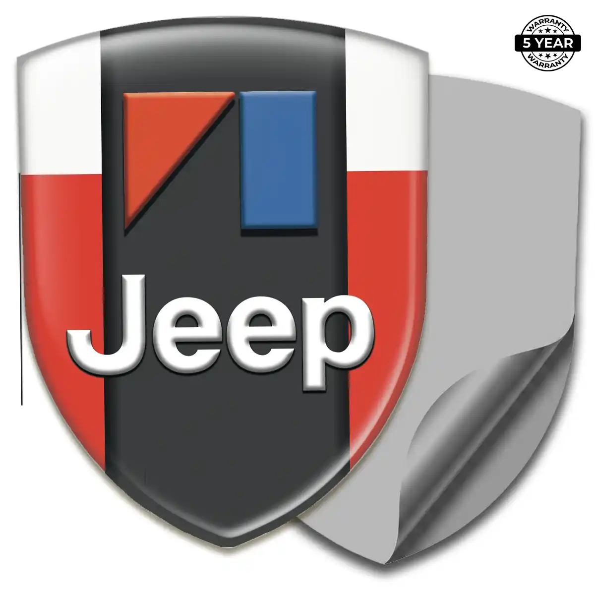 Jeep 3D Badge Sticker Outer Style