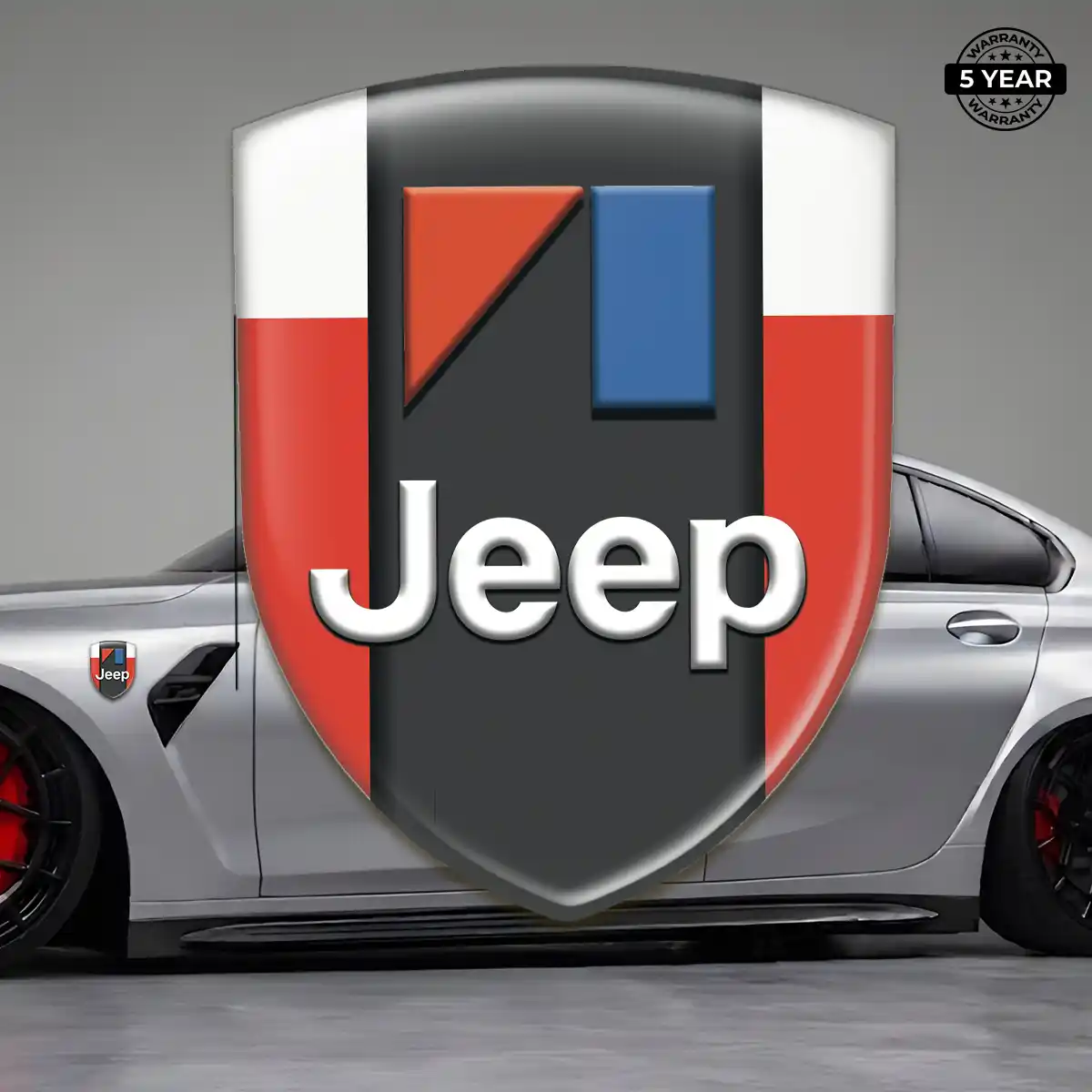 Jeep 3D Badge Sticker Outer Style