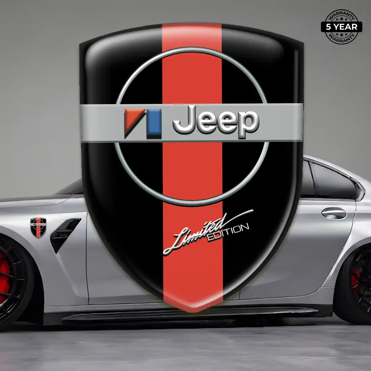 Jeep 3D Badge Sticker Prime Quality