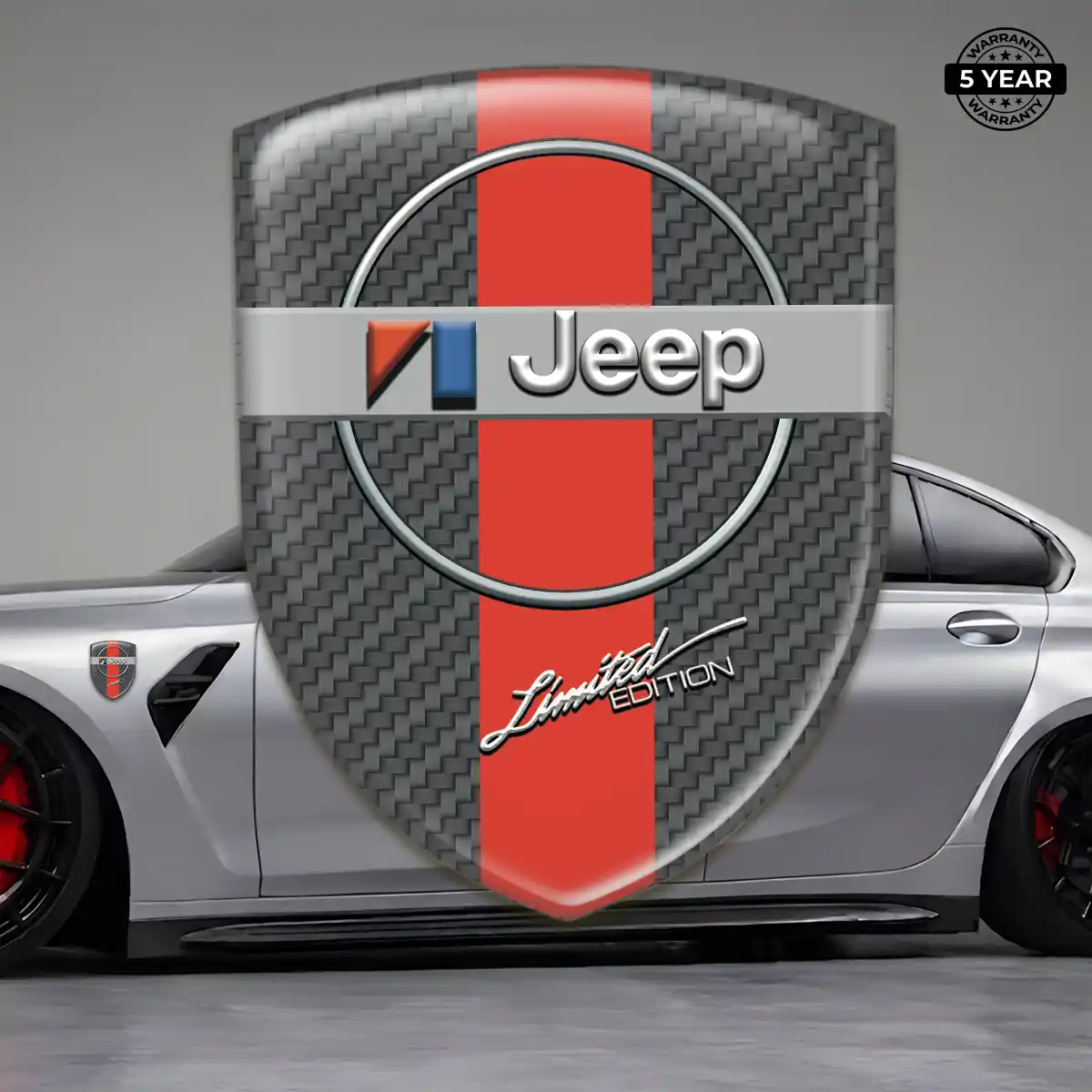 Jeep 3D Badge Sticker Resin Elite