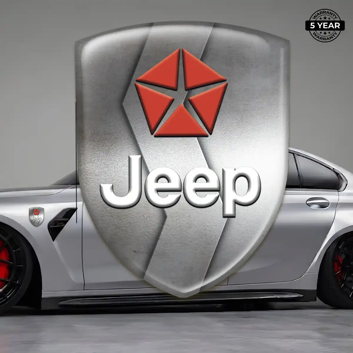 Jeep 3D Badge Sticker Signature Grade
