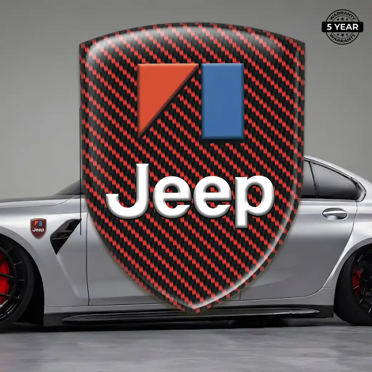 Jeep 3D Badge Sticker Sleek Style