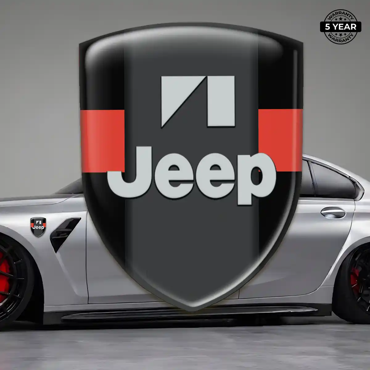 Jeep 3D Domed Sticker Cabin Style