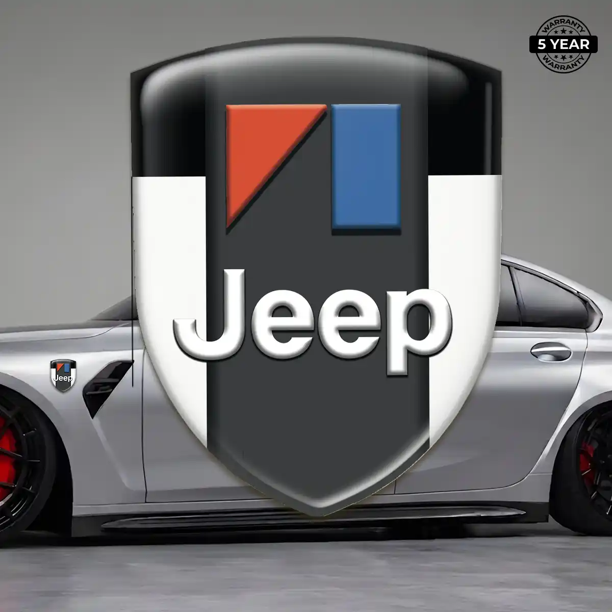 Jeep 3D Domed Sticker Elite Finish