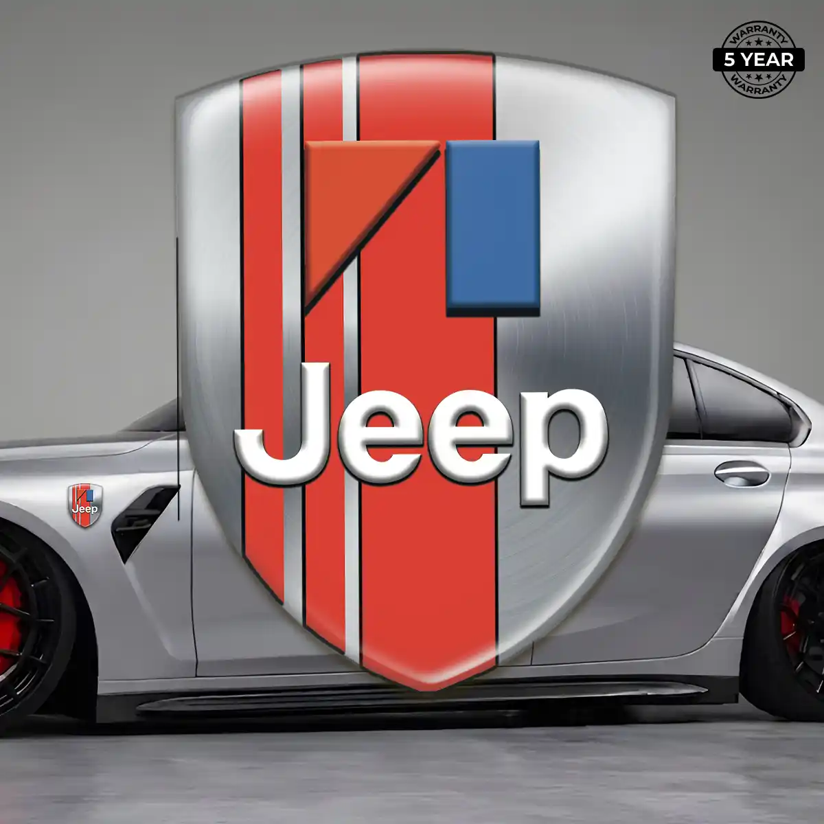 Jeep 3D Domed Sticker Interior Elegance