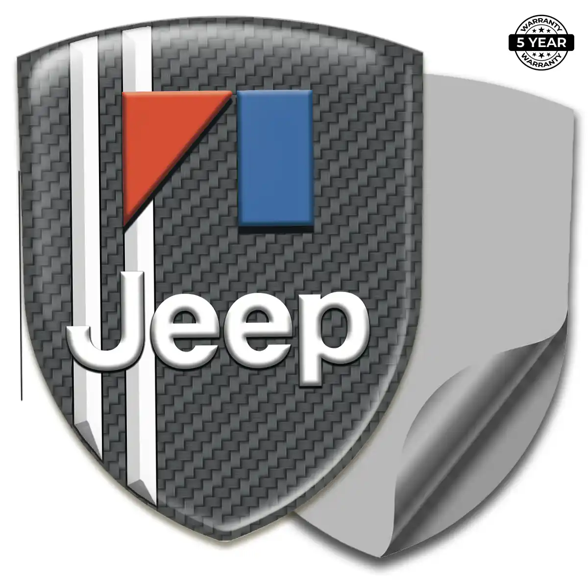 Jeep 3D Domed Sticker Interior Luxe