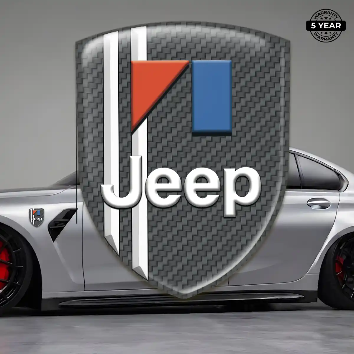Jeep 3D Domed Sticker Interior Luxe