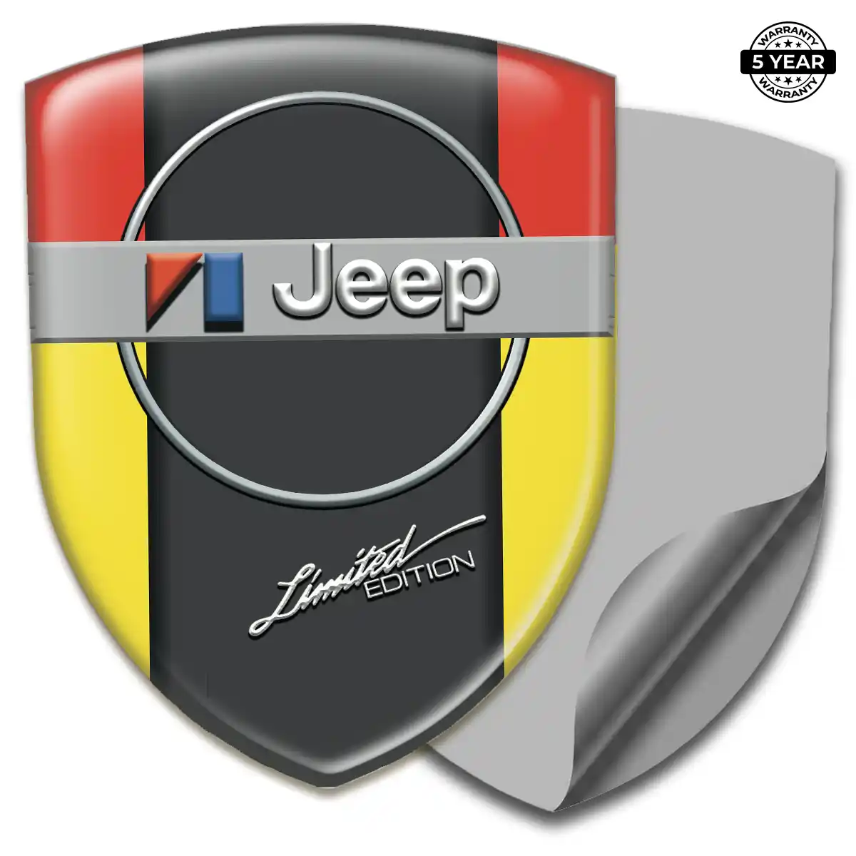 Jeep 3D Domed Sticker Premium Dome
