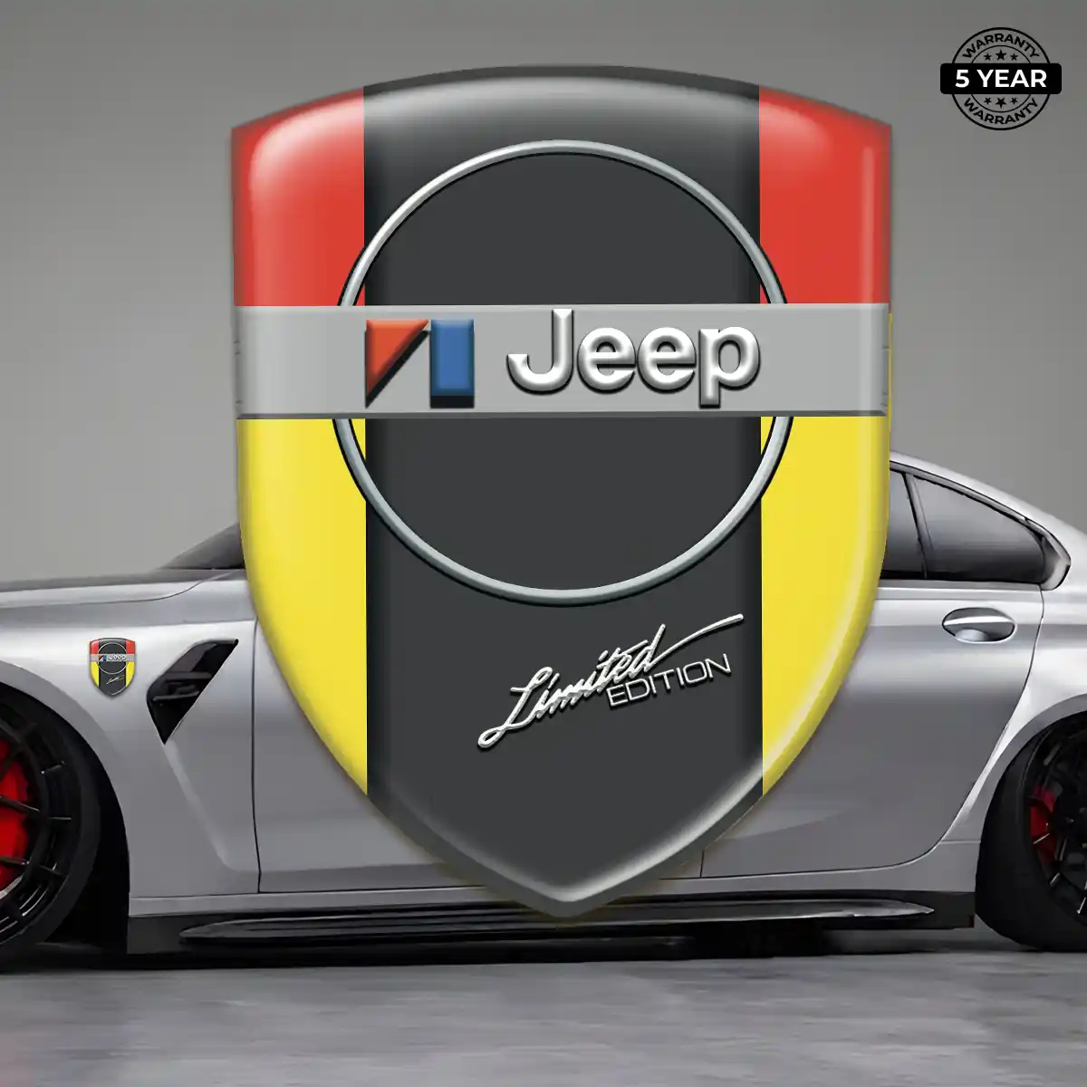 Jeep 3D Domed Sticker Premium Dome