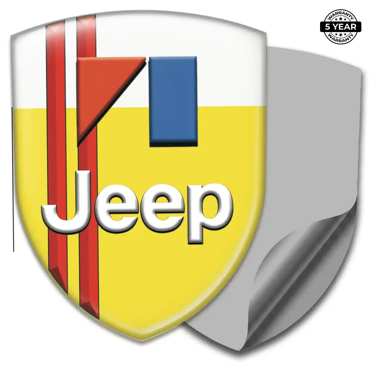 Jeep 3D Domed Sticker Refined Design