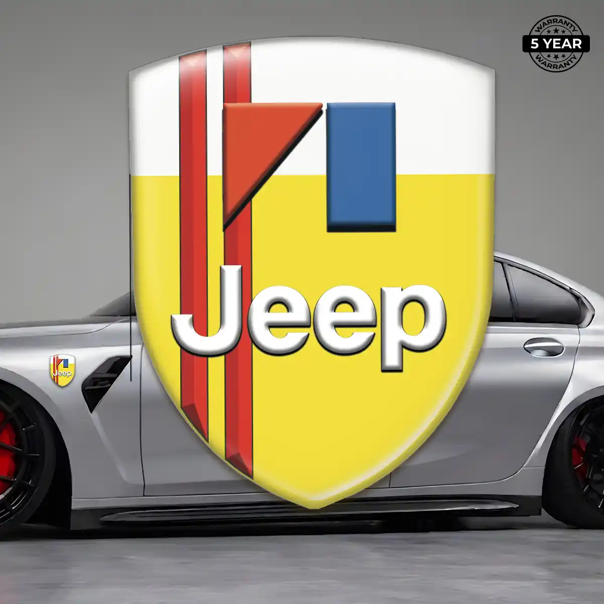 Jeep 3D Domed Sticker Refined Design