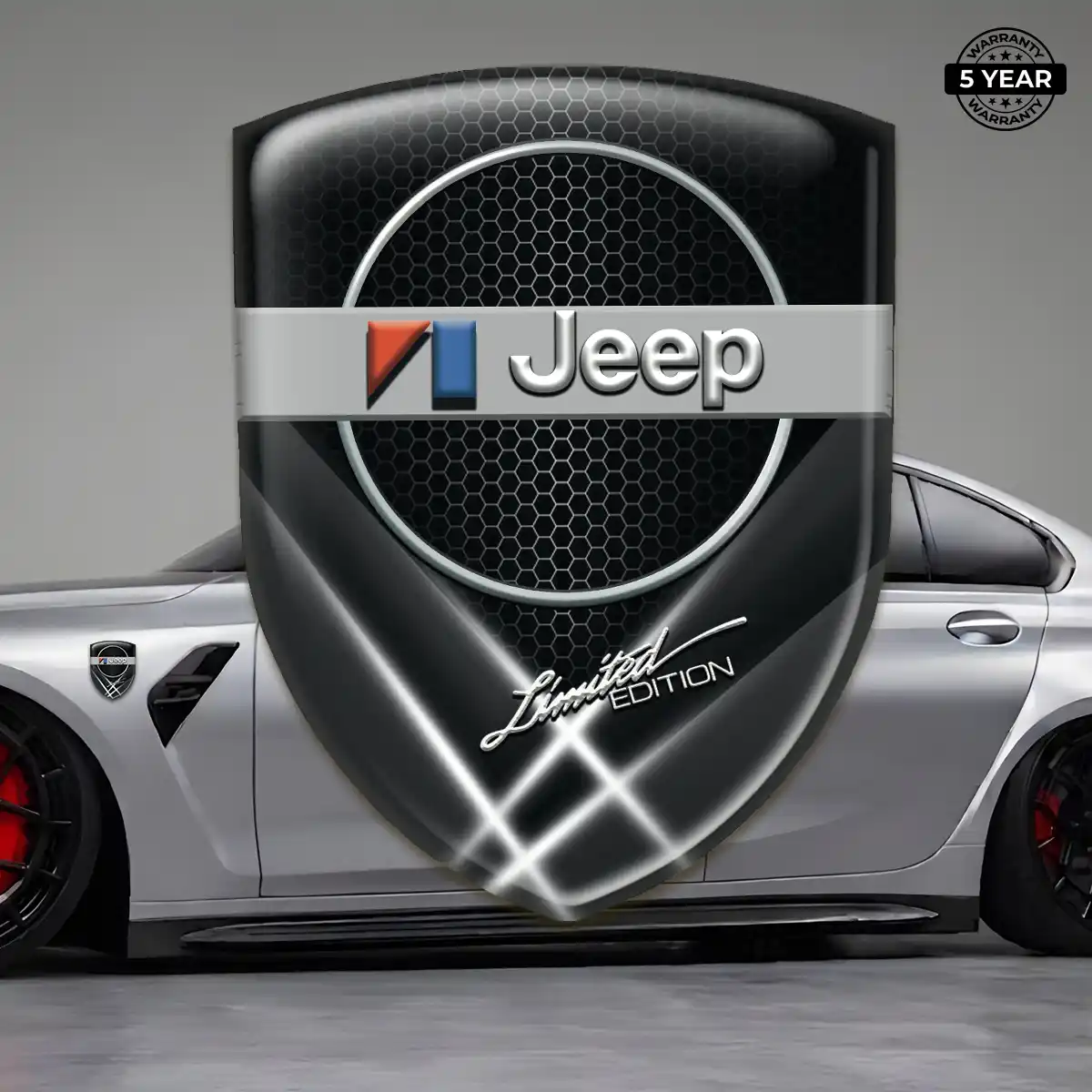 Jeep 3D Domed Sticker Resin Luxe