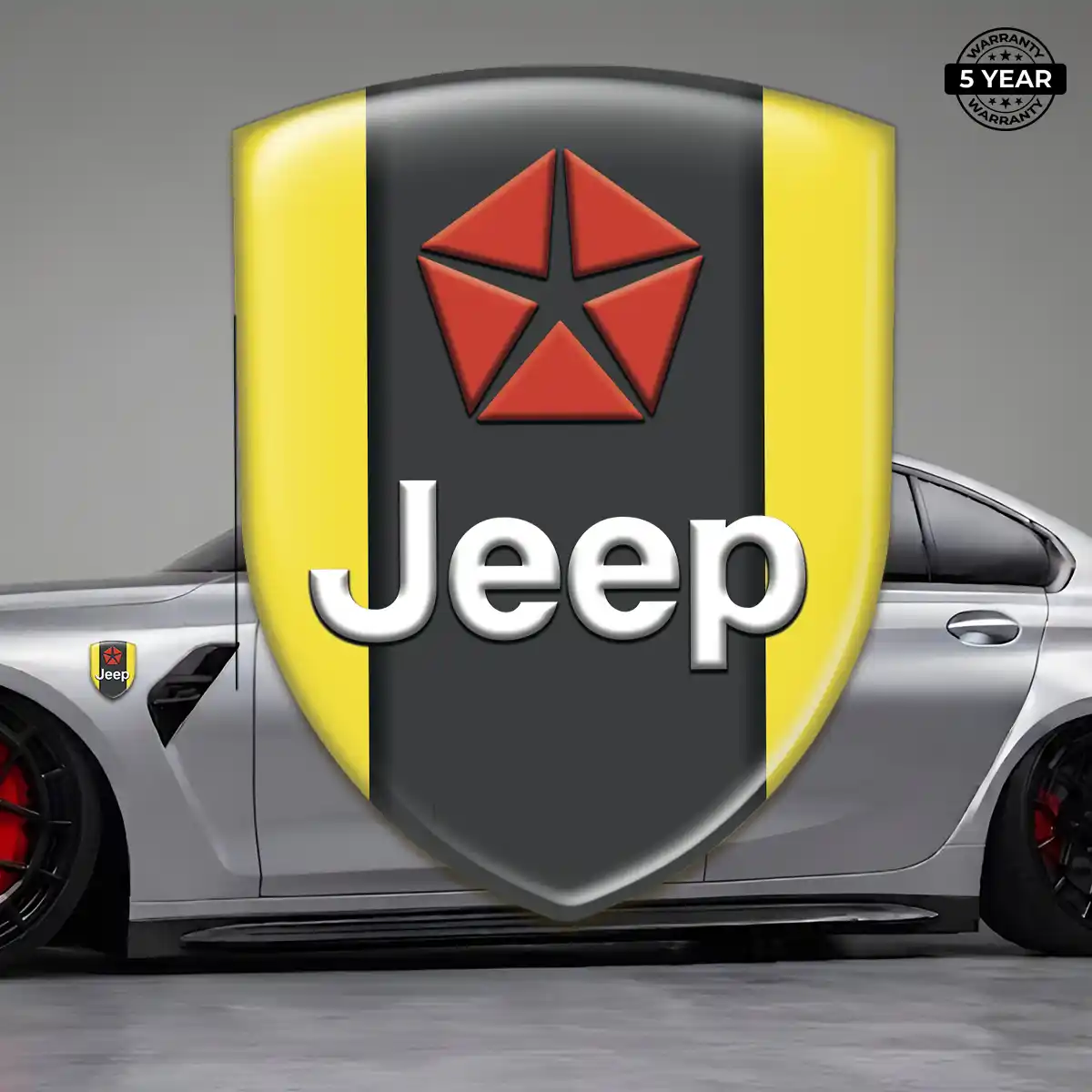 Jeep 3D Domed Sticker Sleek Style