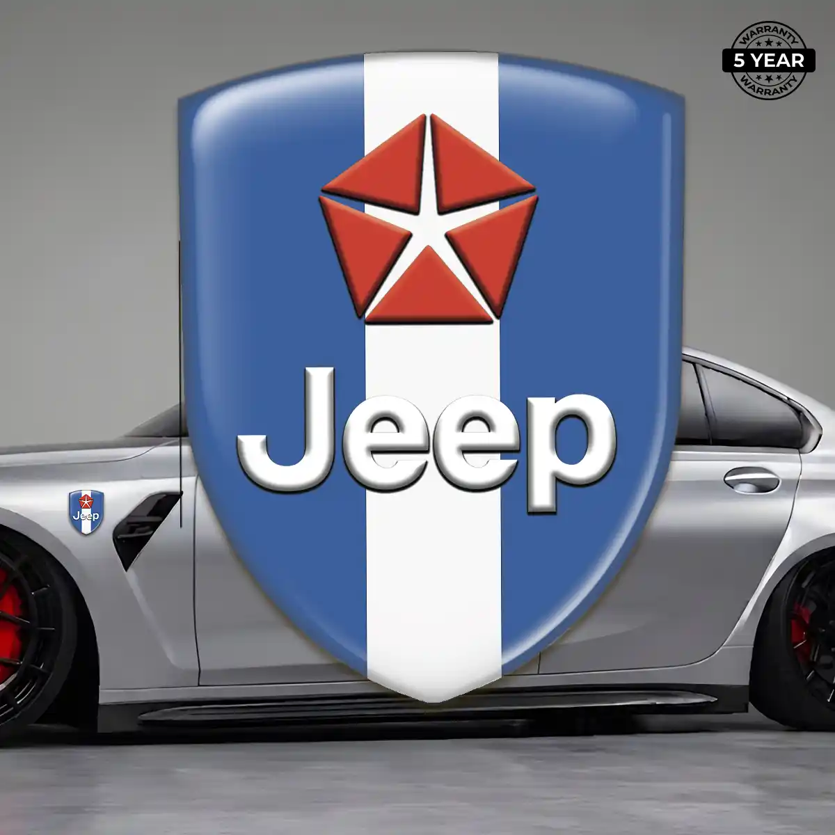 Jeep 3D Emblem Sticker Deluxe Edition