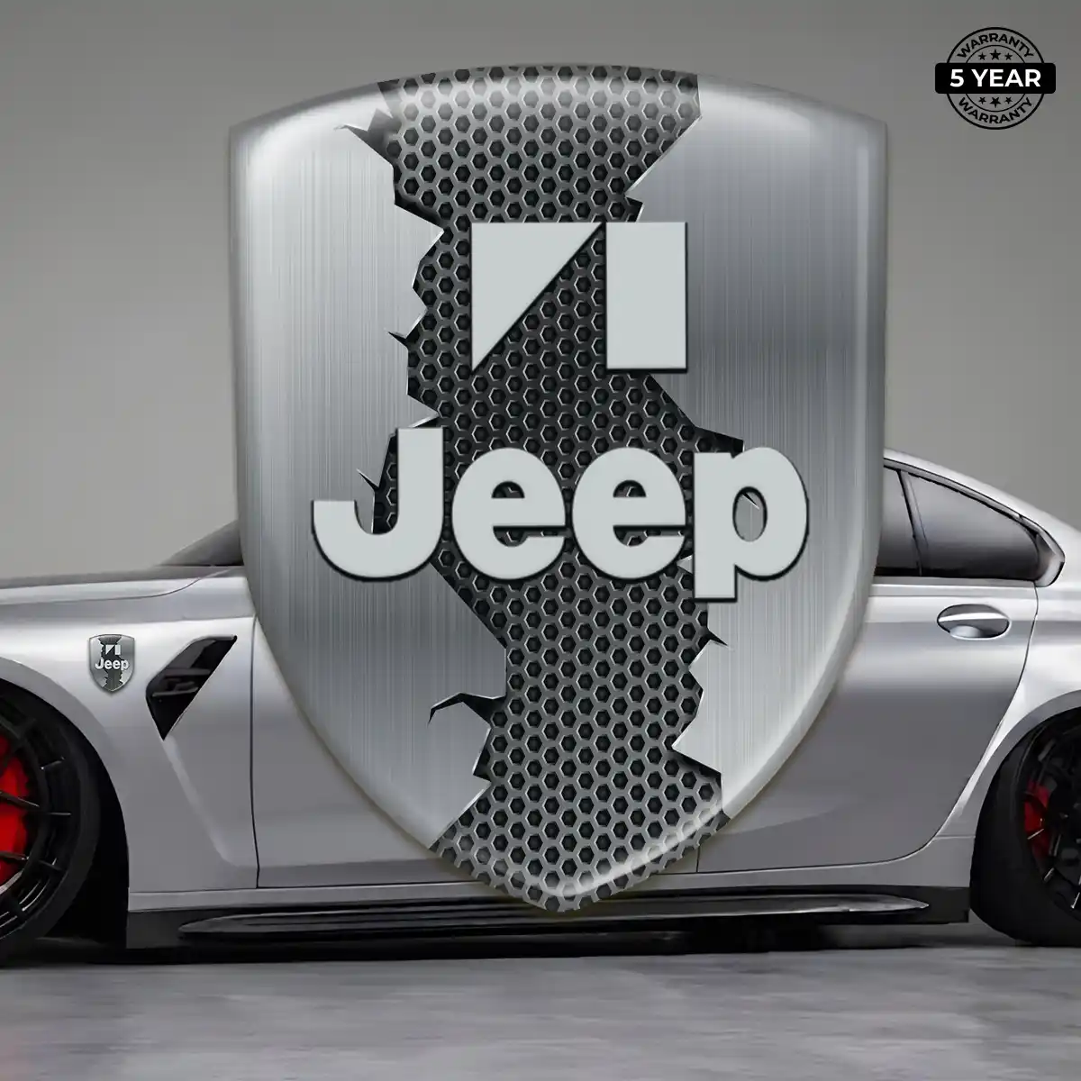 Jeep 3D Emblem Sticker Elite Edition