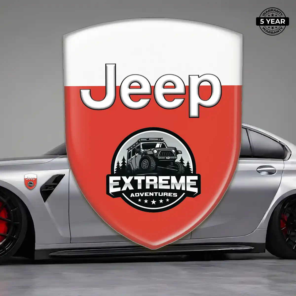 Jeep 3D Emblem Sticker Elite Finish