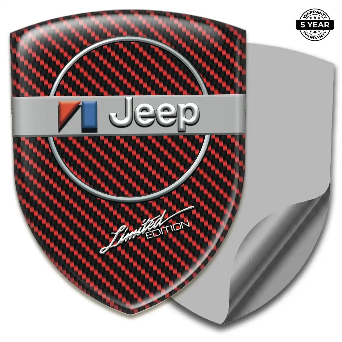 Jeep 3D Emblem Sticker Interior Luxe