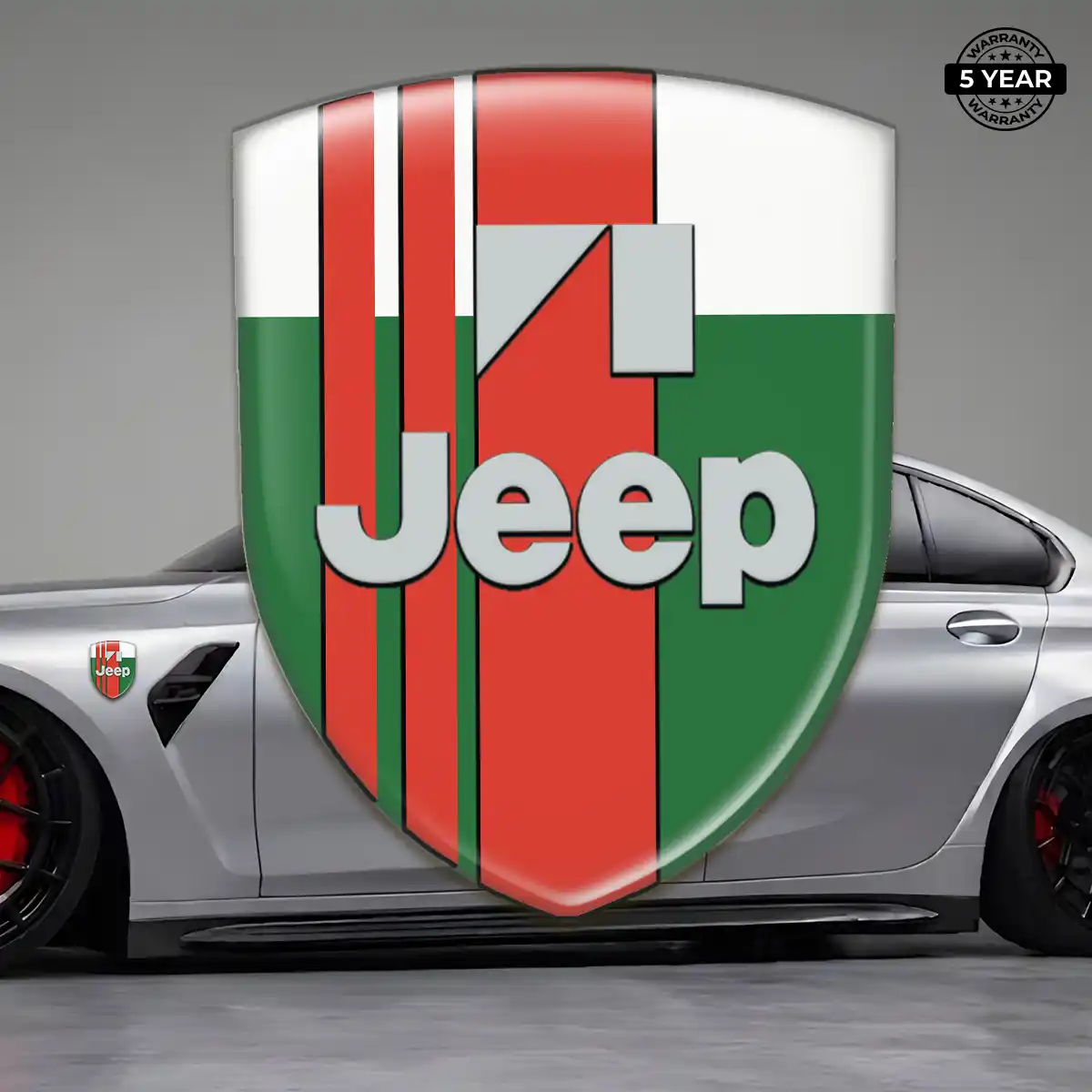 Jeep 3D Emblem Sticker Outer Style