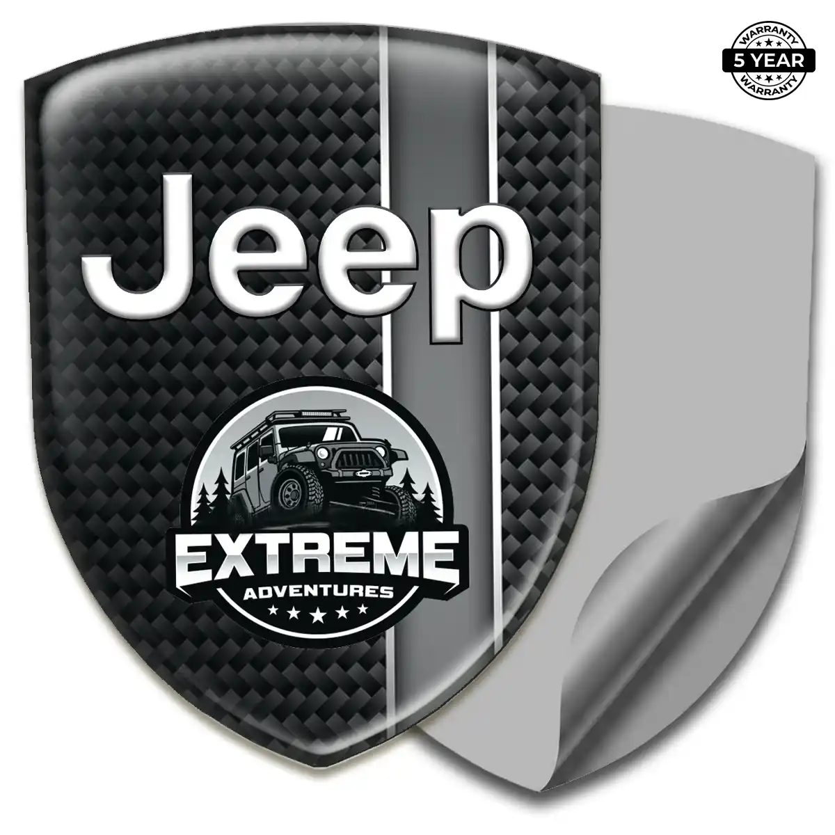 Jeep 3D Emblem Sticker Prime Quality