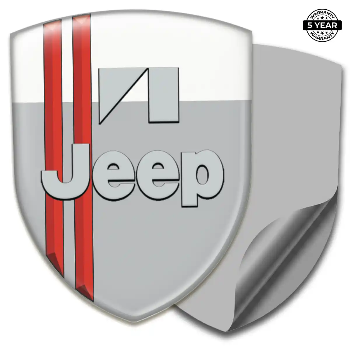 Jeep 3D Emblem Sticker Refined Design
