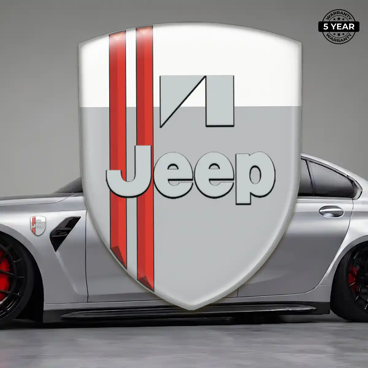 Jeep 3D Emblem Sticker Refined Design