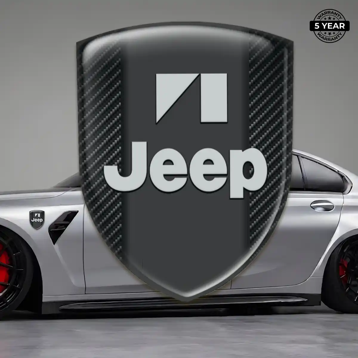 Jeep 3D Emblem Sticker Resin Elite