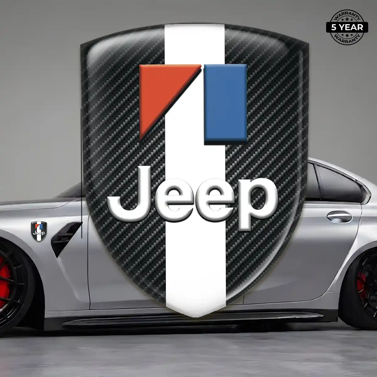 Jeep 3D Gel Sticker Interior Elegance