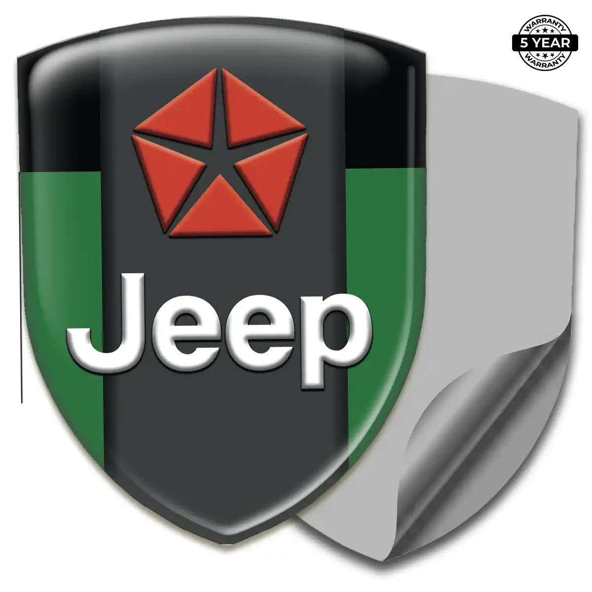 Jeep 3D Gel Sticker Interior Luxe