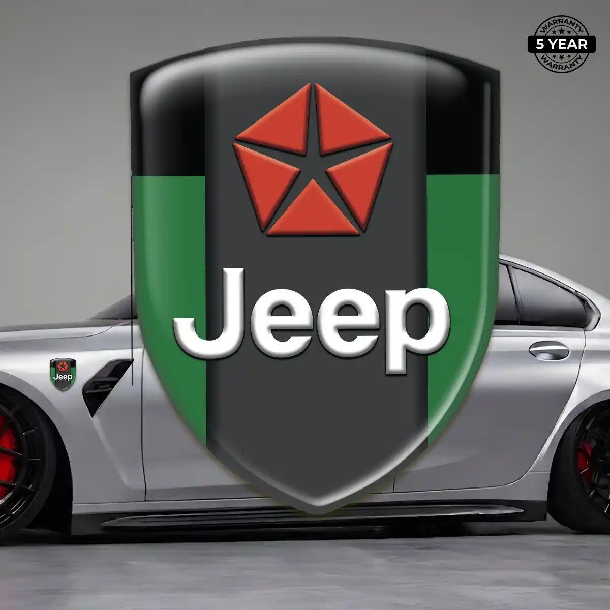 Jeep 3D Gel Sticker Interior Luxe