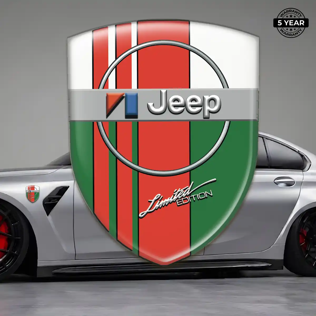 Jeep 3D Gel Sticker Premium Dome