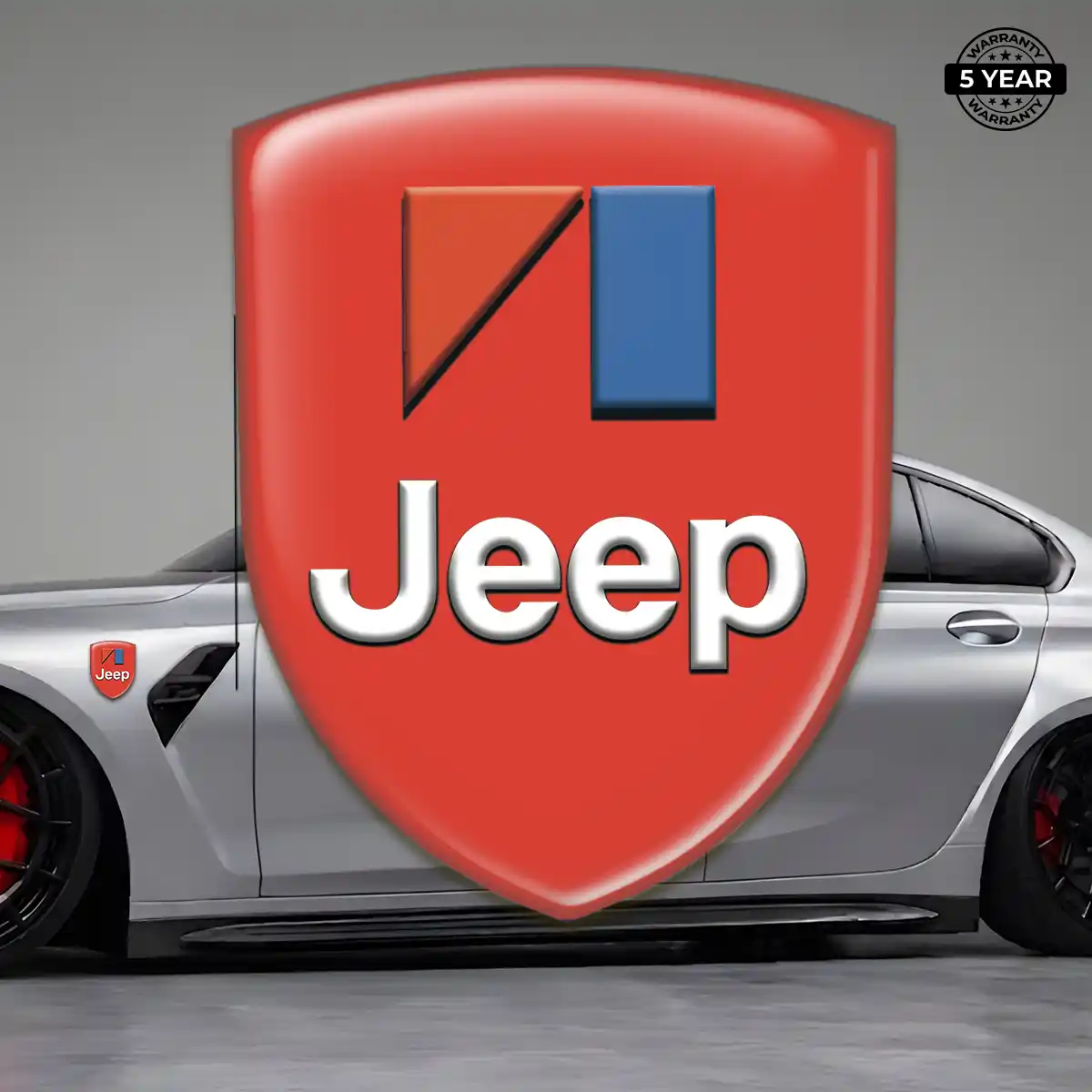 Jeep 3D Gel Sticker Refined Design