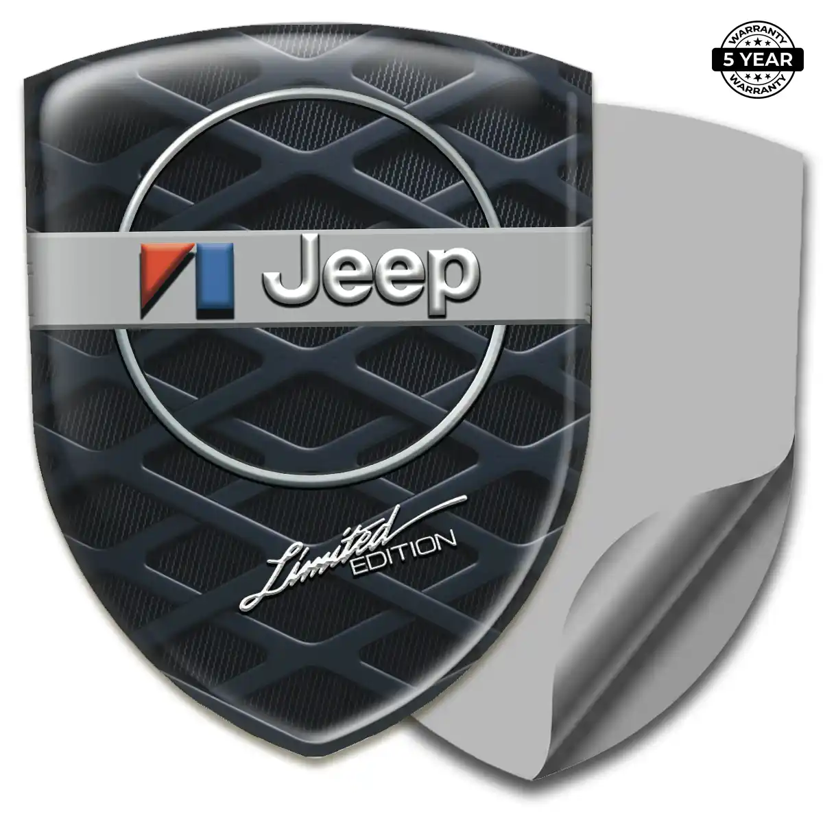 Jeep 3D Logo Sticker Cabin Style