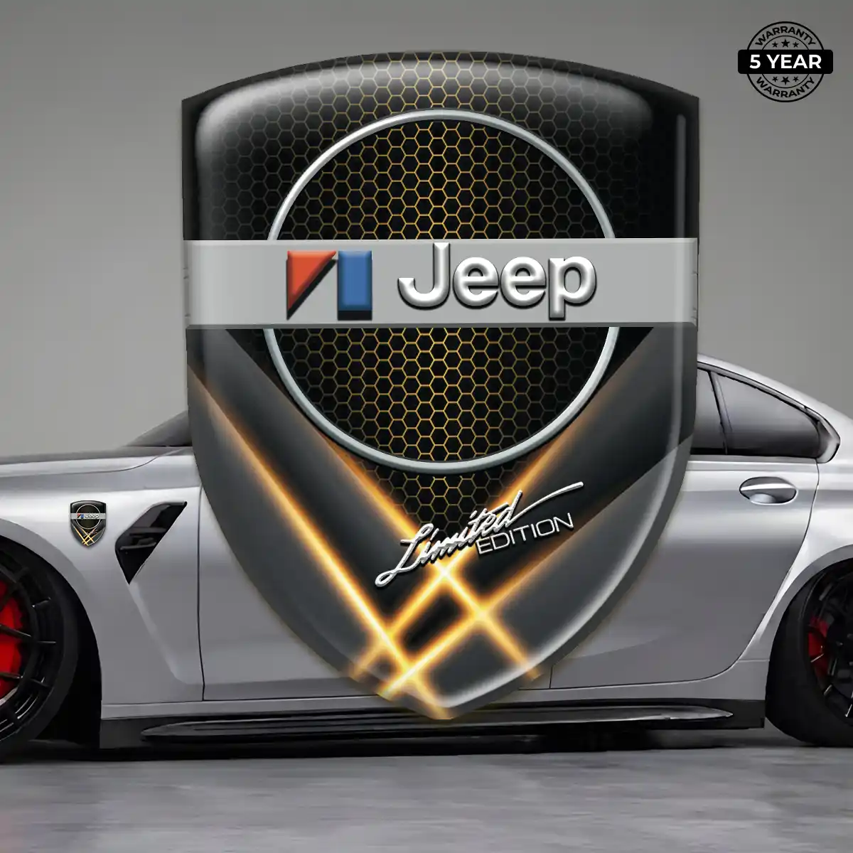 Jeep 3D Logo Sticker Deluxe Edition