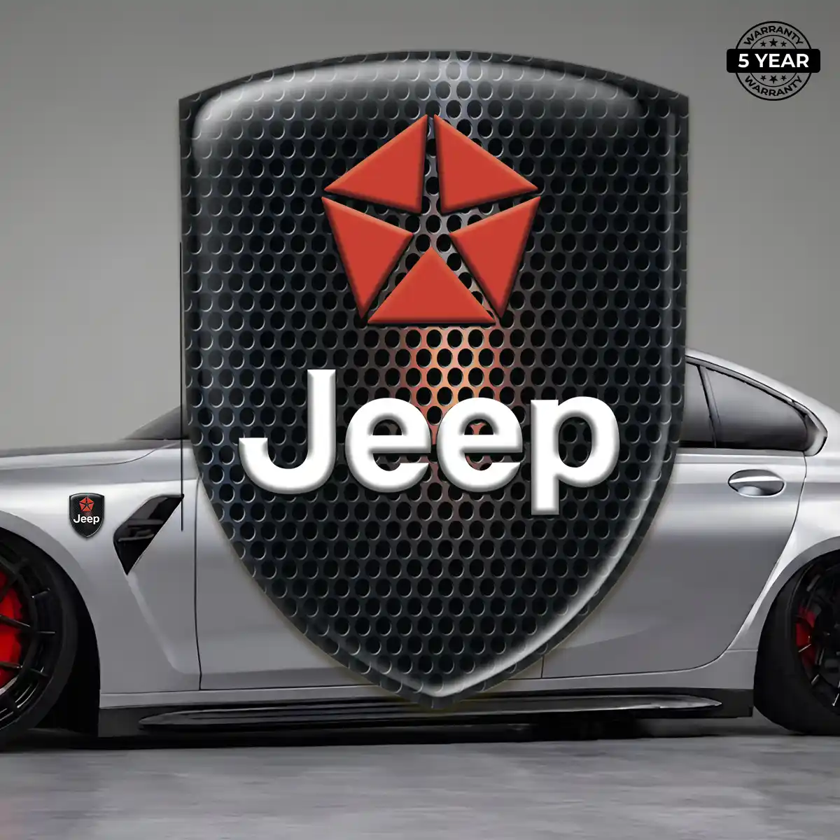 Jeep 3D Logo Sticker Elite Finish