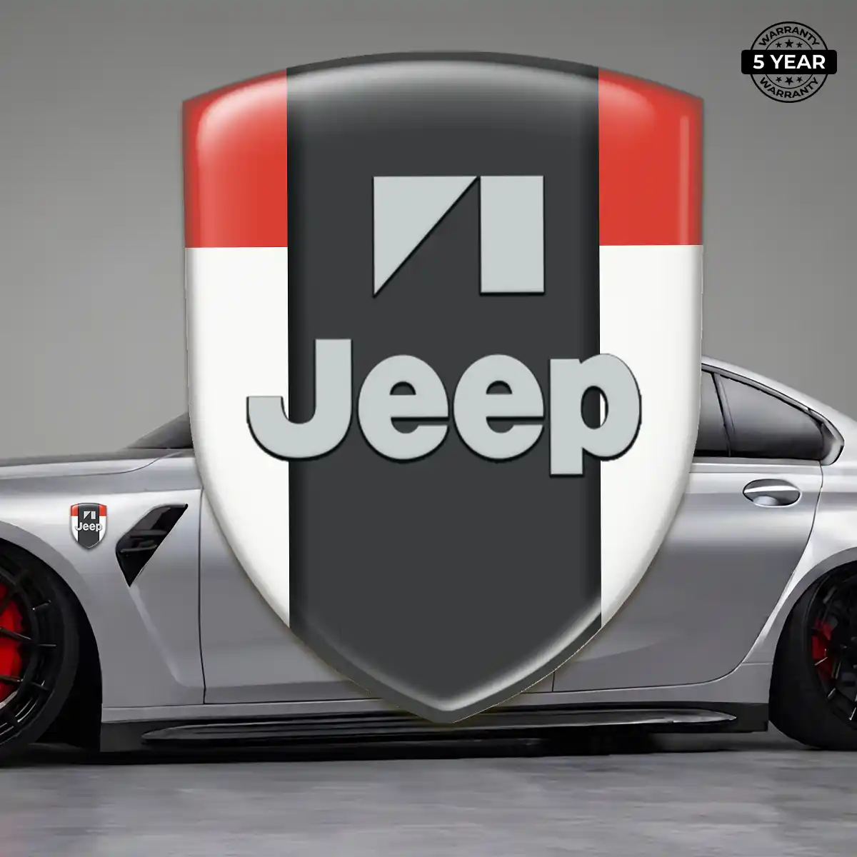 Jeep 3D Logo Sticker Exterior Luxe