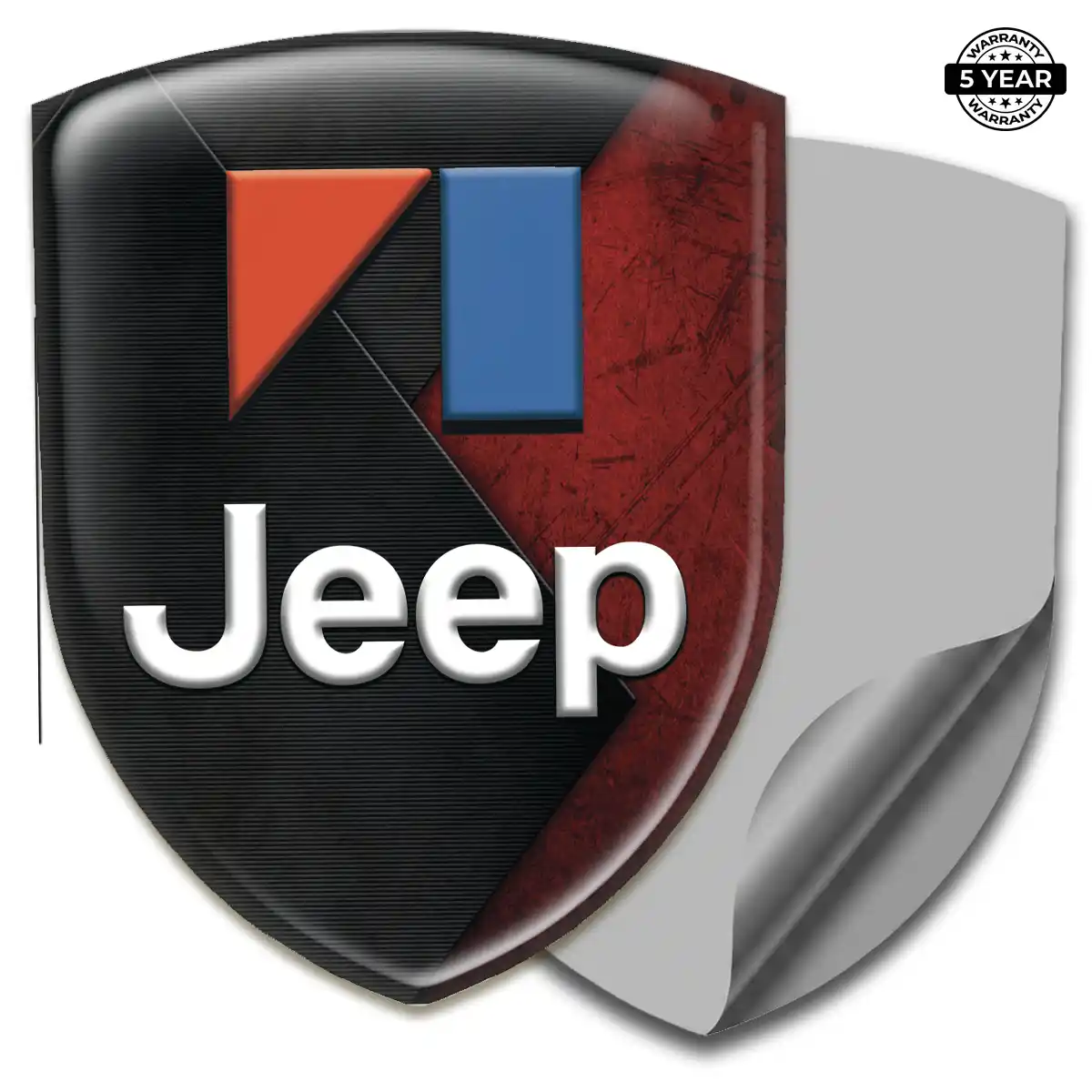 Jeep 3D Logo Sticker Interior Luxe