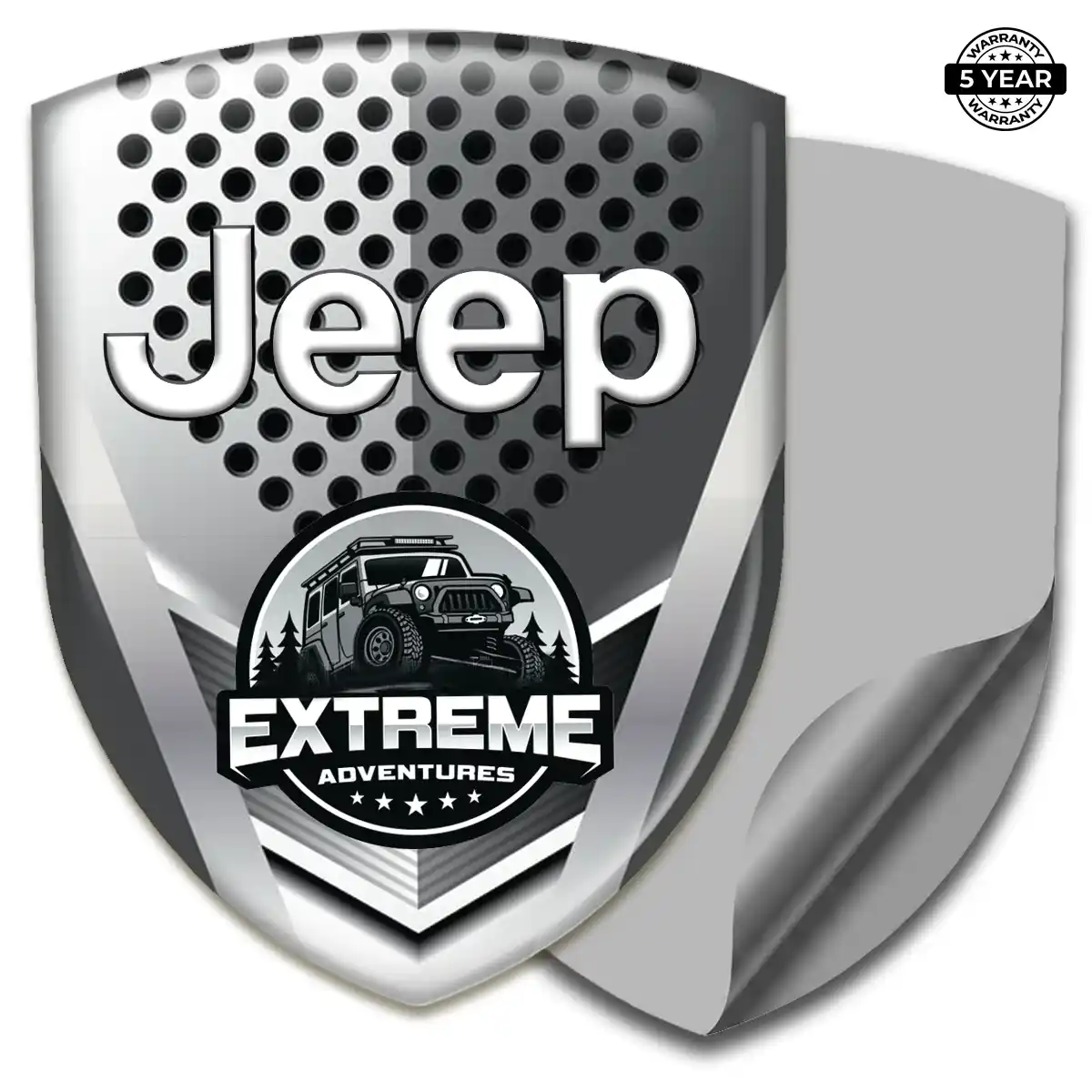 Jeep 3D Logo Sticker Noble Edition