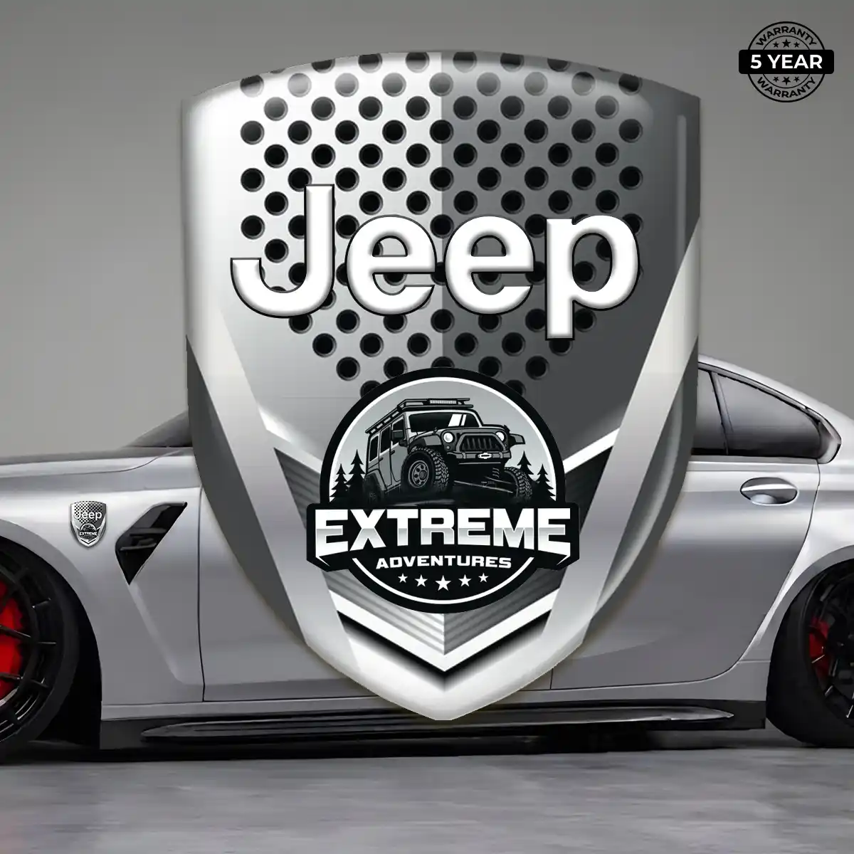 Jeep 3D Logo Sticker Noble Edition