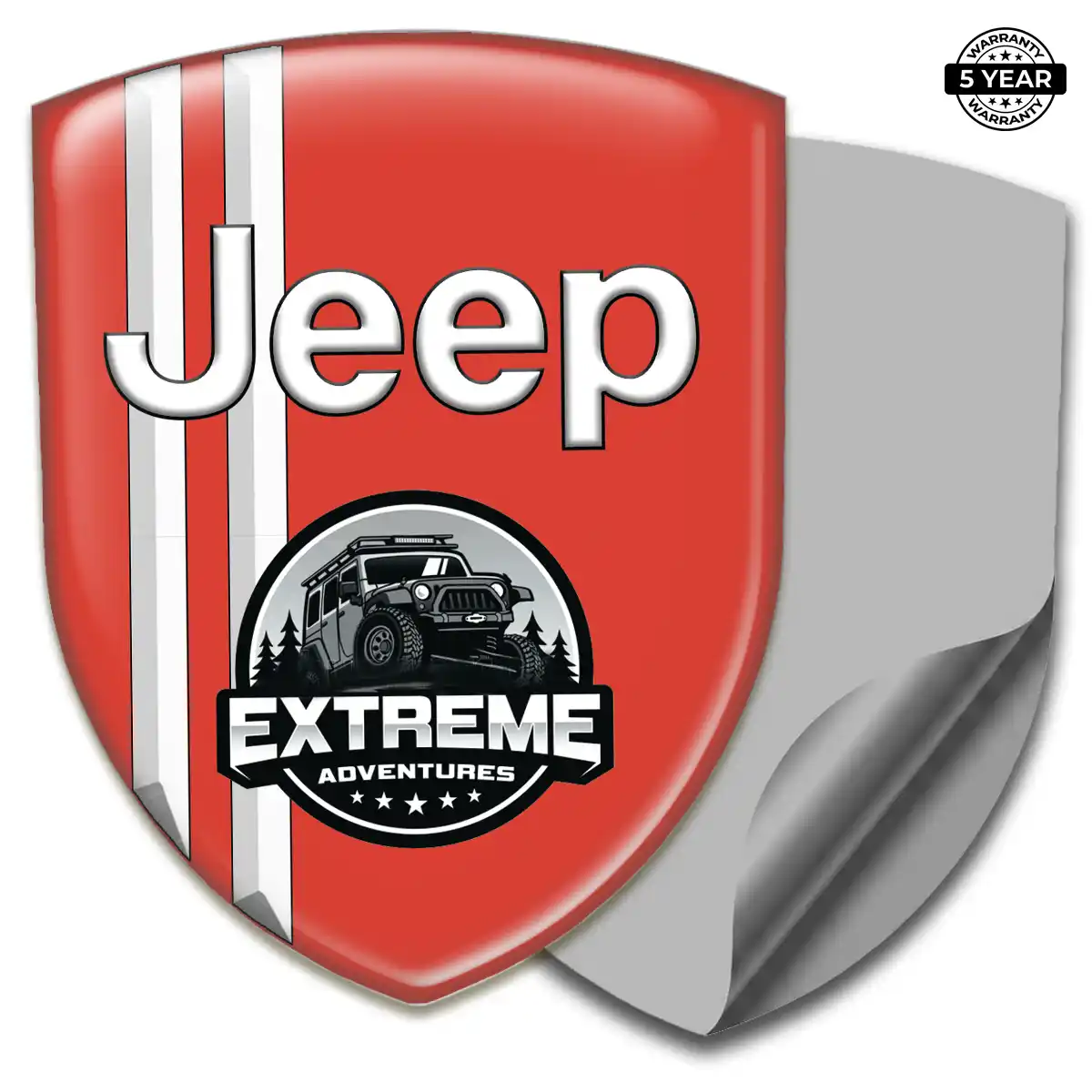 Jeep 3D Logo Sticker Refined Design