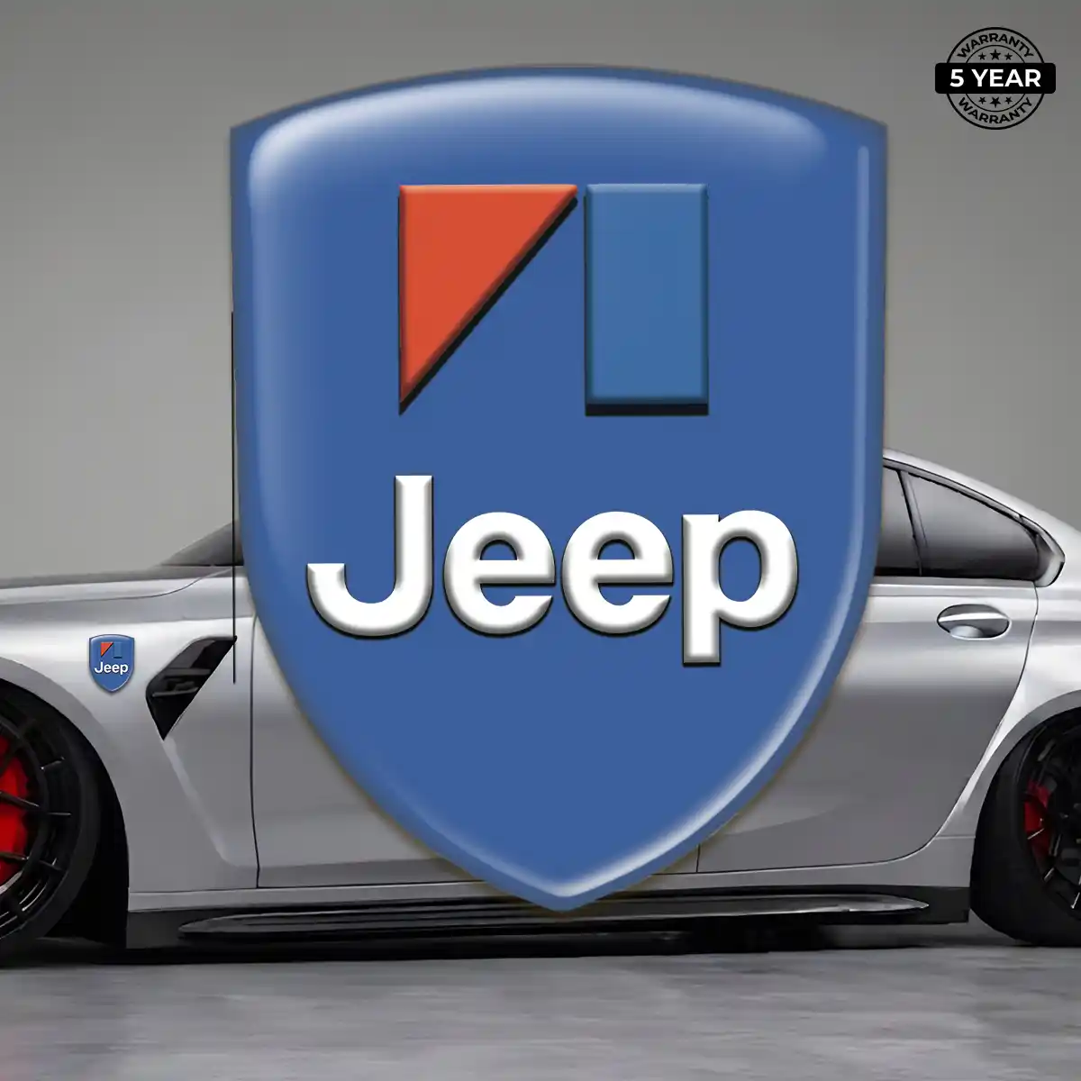 Jeep 3D Logo Sticker Resin Elite