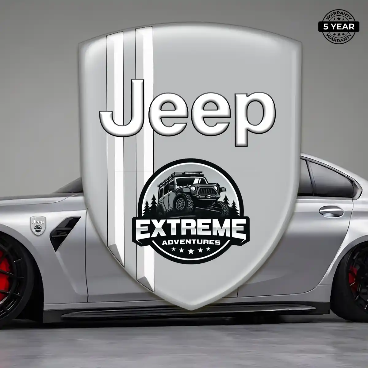 Jeep 3D Logo Sticker Resin Luxe