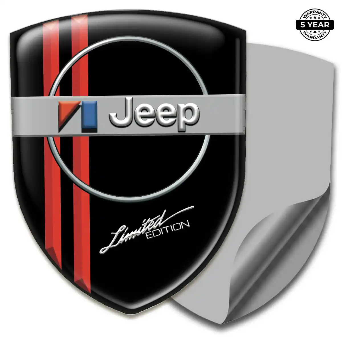 Jeep 3D Logo Sticker Signature Grade