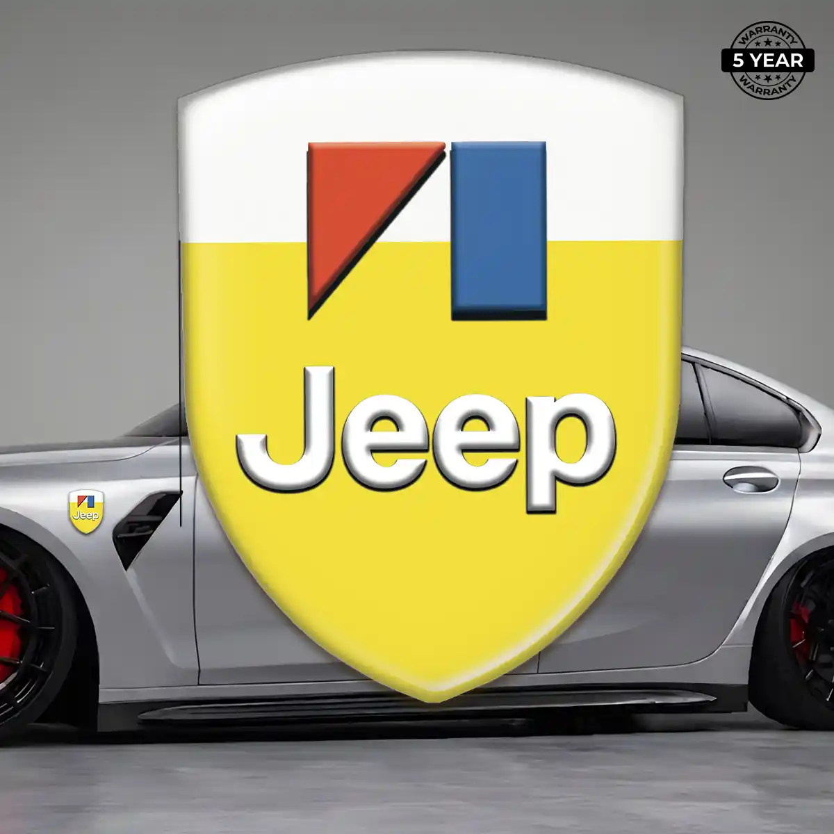 Jeep 3D Logo Sticker Sleek Style