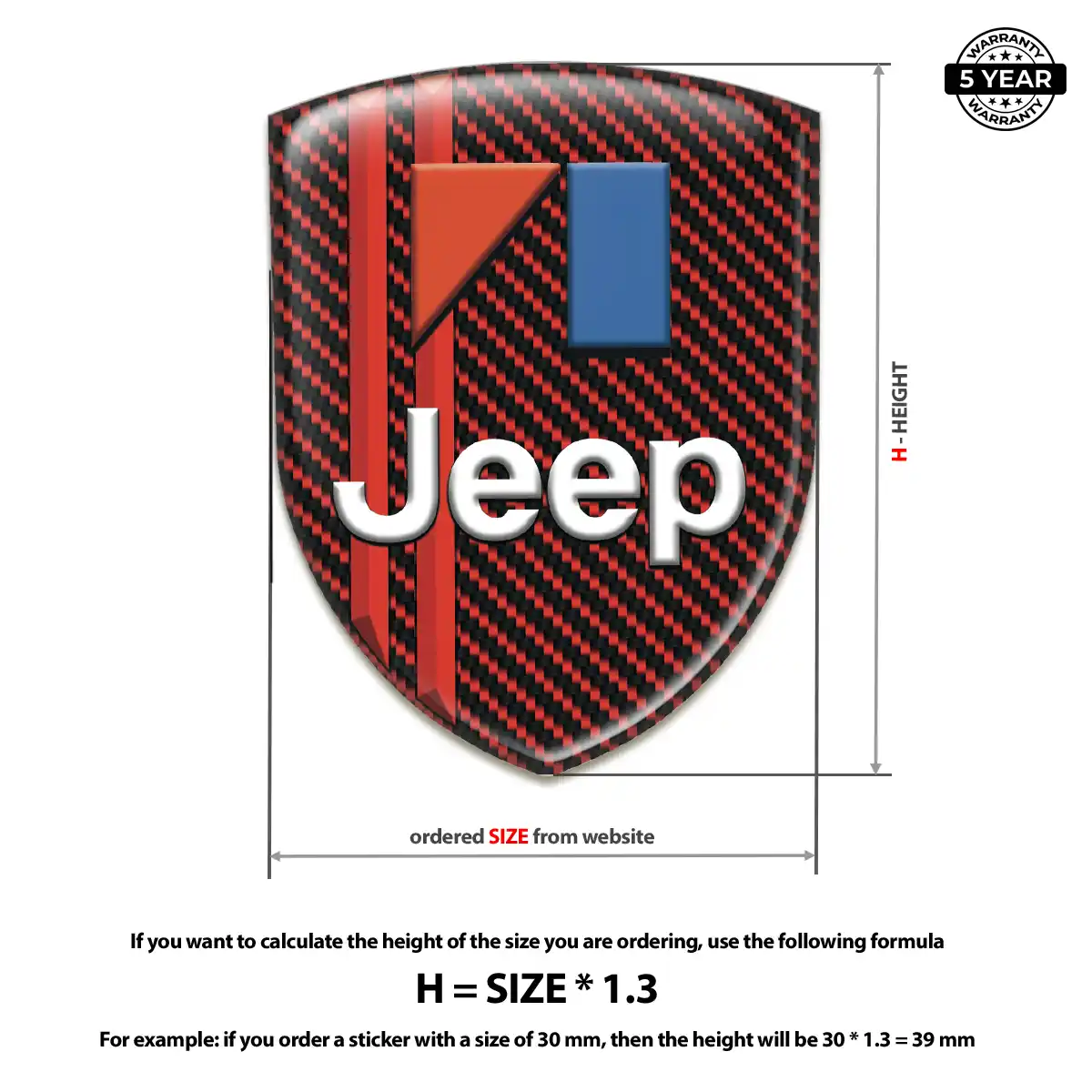 Jeep 3D Resin Sticker Exclusive Series