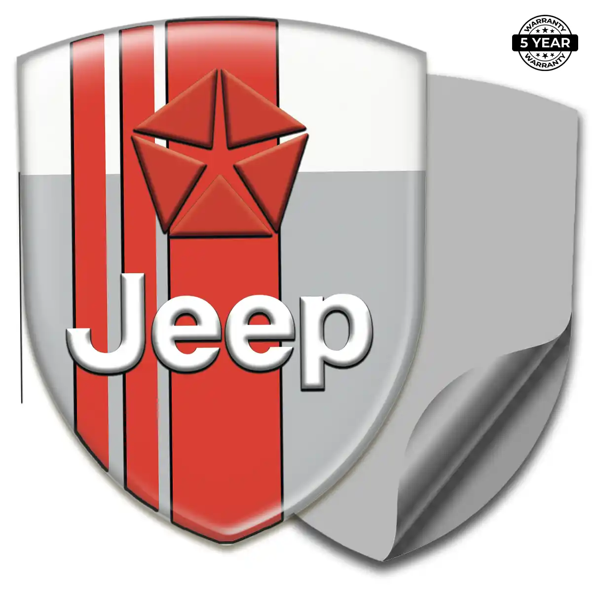 Jeep 3D Resin Sticker Premium Dome