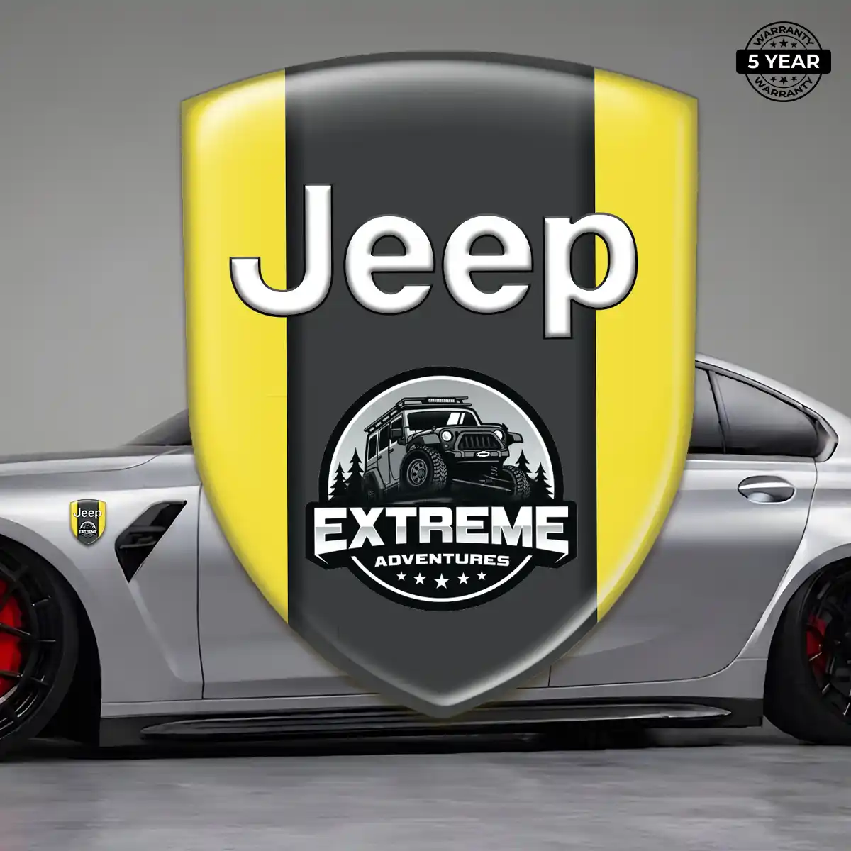 Jeep 3D Resin Sticker Refined Design