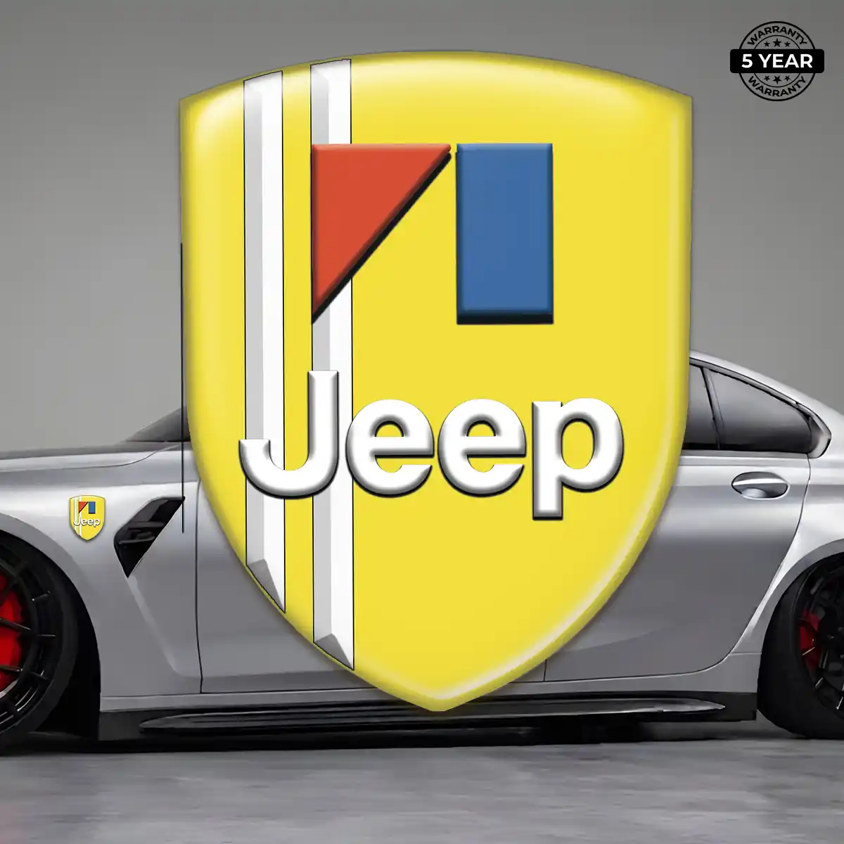 Jeep 3D Resin Sticker Sleek Style