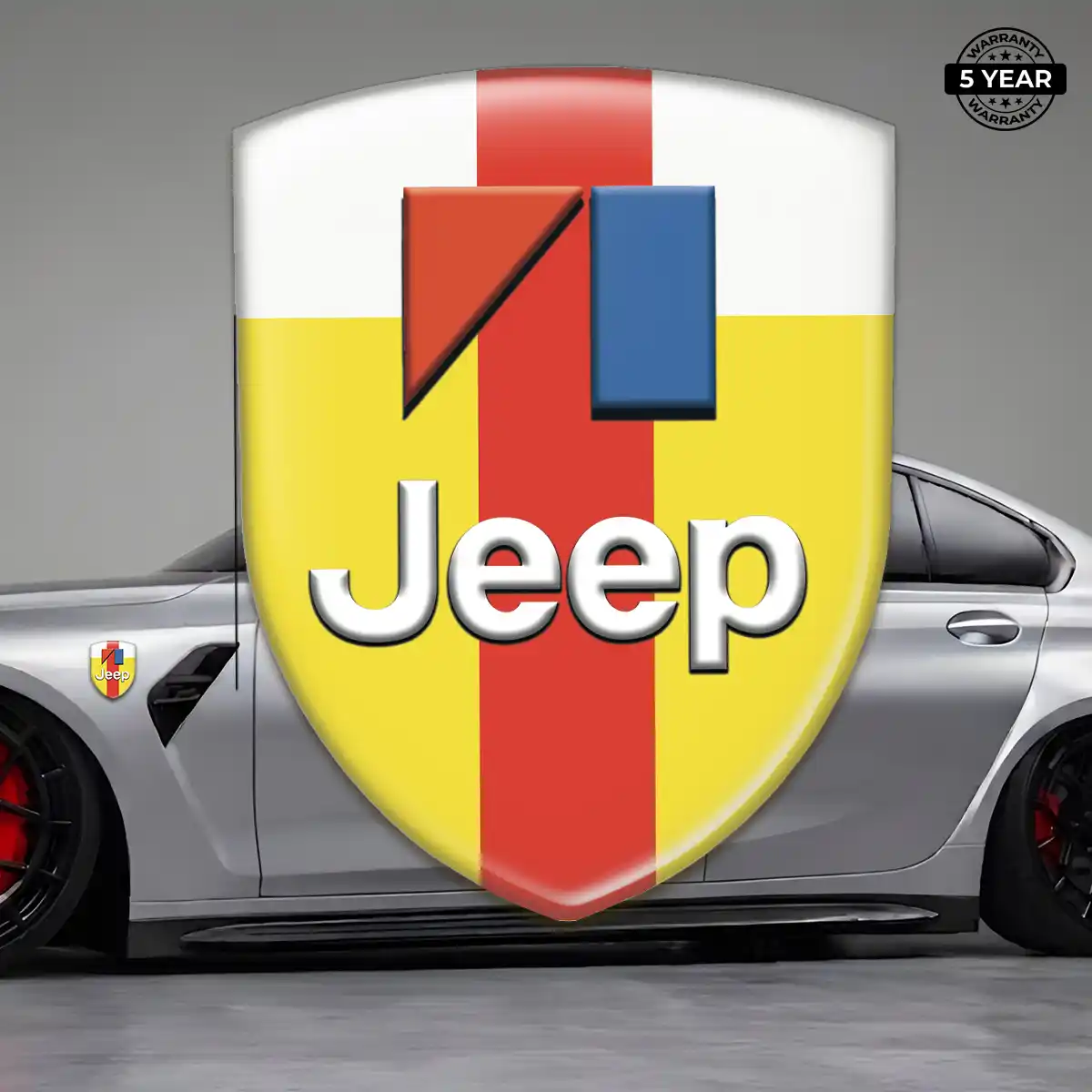 Jeep Automotive Emblem Sticker Deluxe Edition